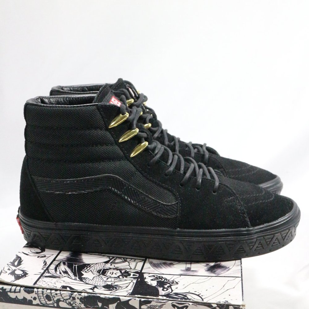 VANS X MARVEL Black Panther Sk8 Hi Limited Edition Sz 8.5 US Men